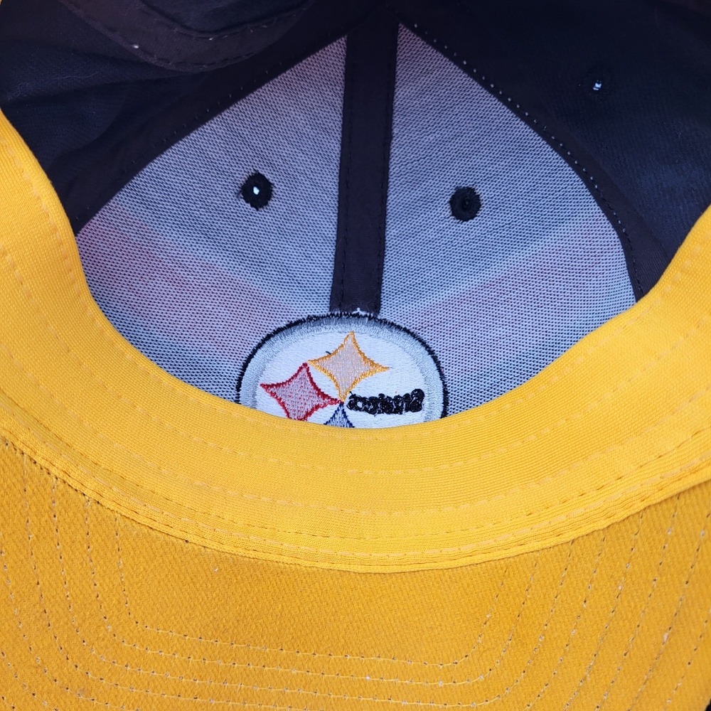 Pittsburgh Steelers Breast Cancer Awareness Fitted Hat Reebok Mens Small/Medium - Picture 6 of 8
